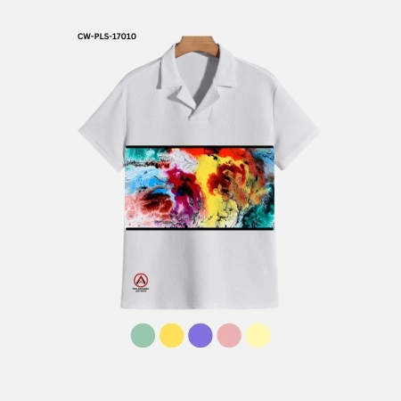 A customized polo shirt, proudly showcasing the craftsmanship of The Apparel Artist a high quality custom streetwear manufacturer